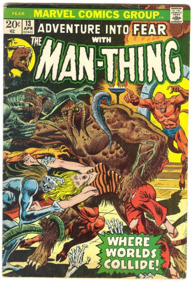 Adventure Into Fear #13 Early Man-Thing Mayerik art