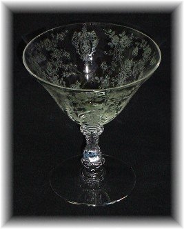 Low Sherbet Cambridge Rosepoint Crystal 7 oz