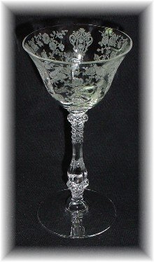 Liquor Cocktail Cambridge Rosepoint Crystal Stem 3 oz