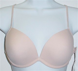 34C ~ Body Candy Maximum Comfort Molded Pushup Underwire Nude/Beige Bra #20004SKN 34 C