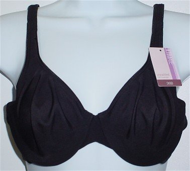 36B ~ Gilligan & O'Malley Ultimate Soft Cup Black Bra #129855 36 B