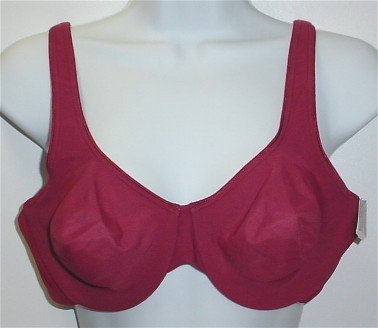 40B ~ Gilligan & O'Malley Soft Cup Ultimate Unpadded Full Coverage Burgundy Bra 40 B