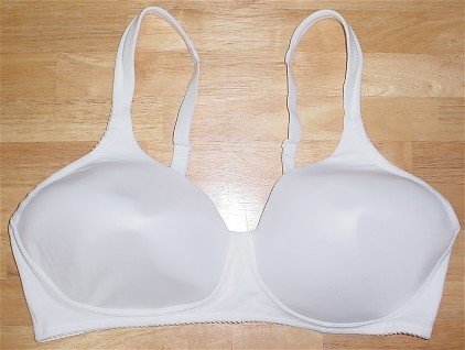 44D~ Leading Lady Full Figure Molded Padded Seamless White Bra #5042 44 D