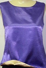 Contessa Di Roma Reversible 4-Way Silky Satin Cami Camisole Sleeveless Tank Top #426 XL