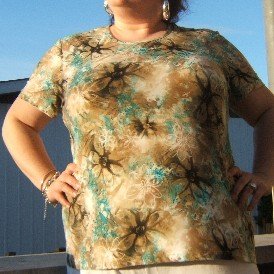 Absolutely gorgeous stretchy T-shirt - 2X