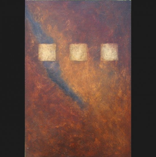 small atmosphere- brown and blue