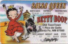 SALSA QUEEN BETTY BOOP LICENSE