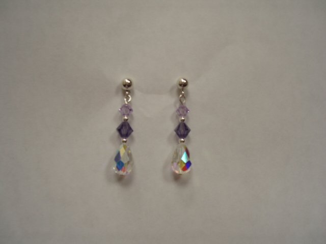 Sterling Swarovski Crystal Earrings