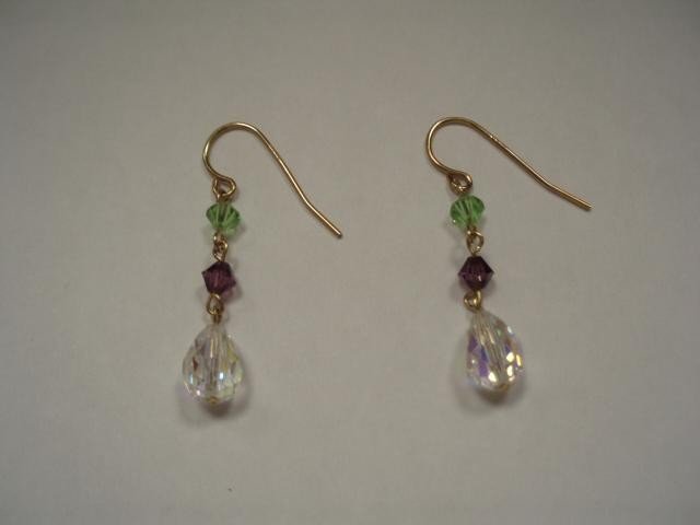 Swarovski crystal drop earrings