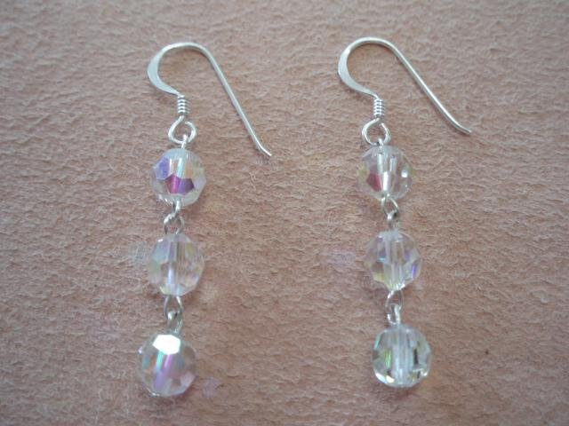 Sterling Swarovski crystal earrings