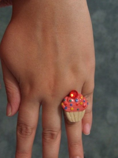 Custom Cupcake Ring, Made to Order.