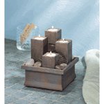 Tea Light Pillar Water Fountain