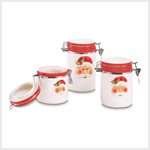 SMILING SANTA CANISTER SET