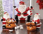 SANTA TEAPOT SUGAR CREAMER SET