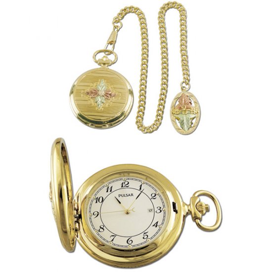 Black Hills Gold Pocket Watch Chain & Fob
