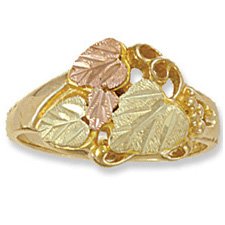 Black Hills Gold 4 Leaf Vines Ladies Ring