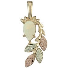 Black Hills Gold Necklace Opal Cabochon