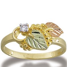 Black Hills Gold Diamond .05 Ladies Ring
