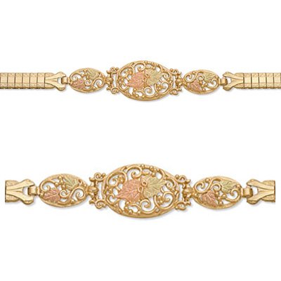 Black Hills Gold Bracelet With Expansion Band -Elegant!