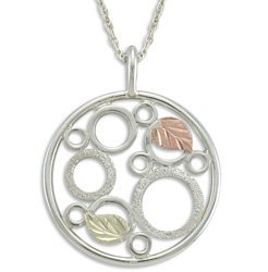 Black Hills Gold Eternal Circles Silver Necklace