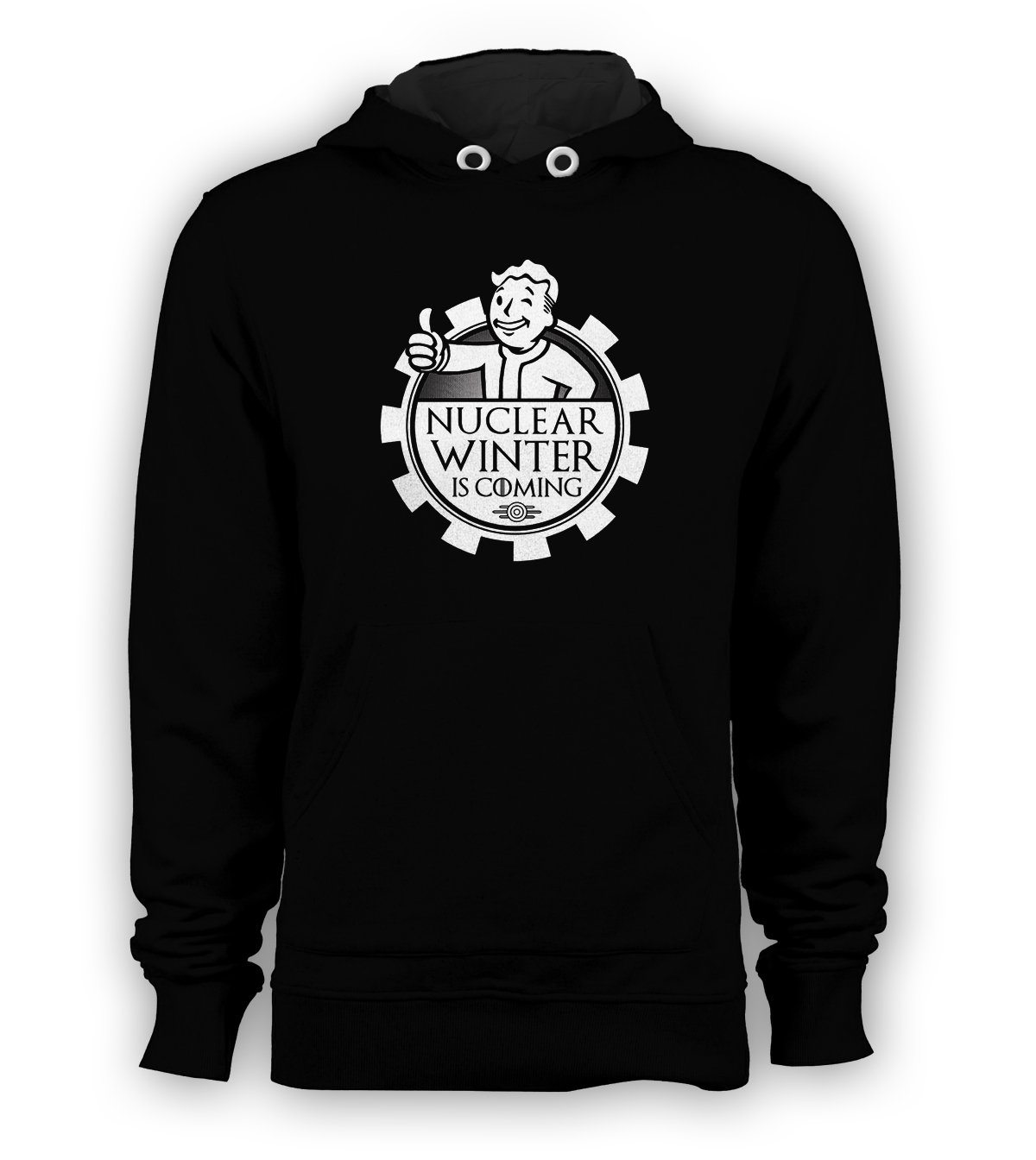 Nuclear Winter is Coming Pullover Hoodie Men Fallout Sweatshirts Black New
