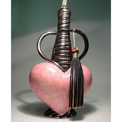 SEVDA Genie of LOVE Ceramic Oil Lamp Small 6 inch #2014 PINK - 3 Wishes FREE