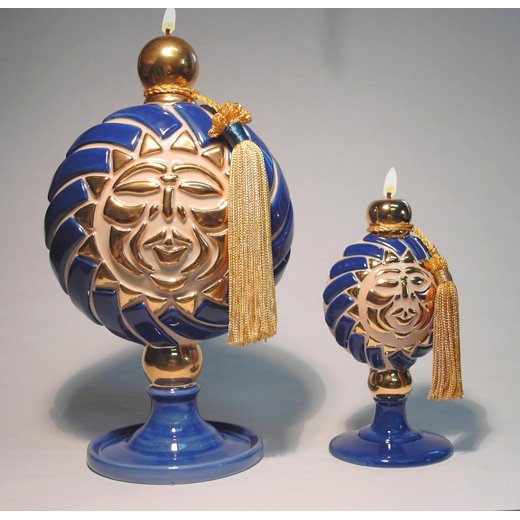 LEMI Genie Lamp of SHINE Ceramic Oil Lamp Large 10 inch #2610