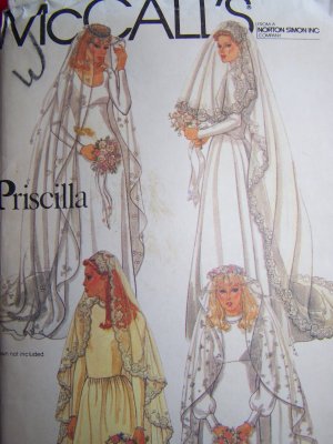 Vintage Priscilla Bridal Veils and Headpieces Wedding McCall's Sewing 