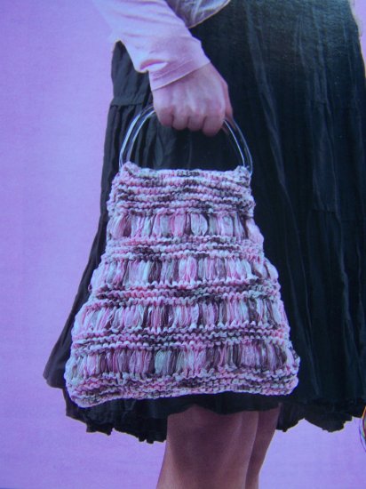 DIY Knitted Hobo Bag Handle Purse Knitting Pattern 1 Cent USA Shipping