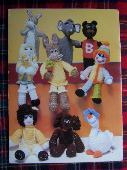 1 Cent USA S&H Vintage Crochet Stuffed Toy Patterns Knitting Pattern Puppets