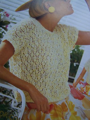 Knitted Short Sleeve Summer Sweater Pattern Book (Knitting) at