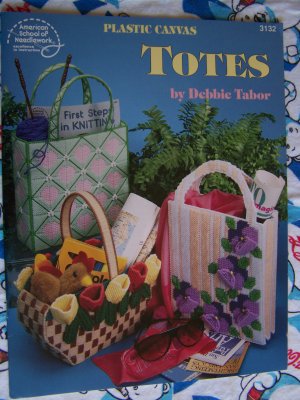 Plastic Canvas Tote Bag Patterns Book 3132 Debbie Tabor 7 Mesh