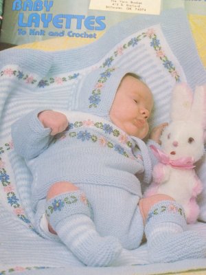 Baby Layette  on Vintage Baby Layette Sets Knitting   Crochet Patterns 125 Newborn