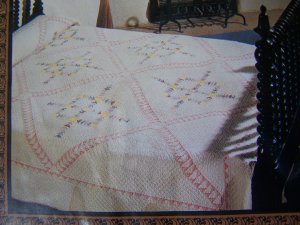 Poppy Wreath, Mountain Mist vintage applique quilt pattern number 112