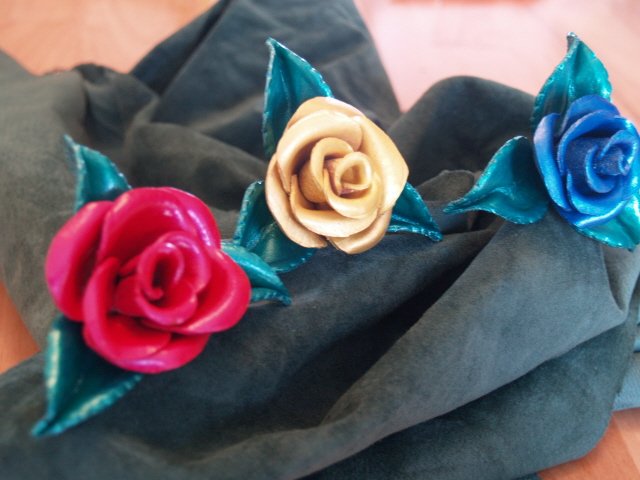 Handcrafted Leather Roses