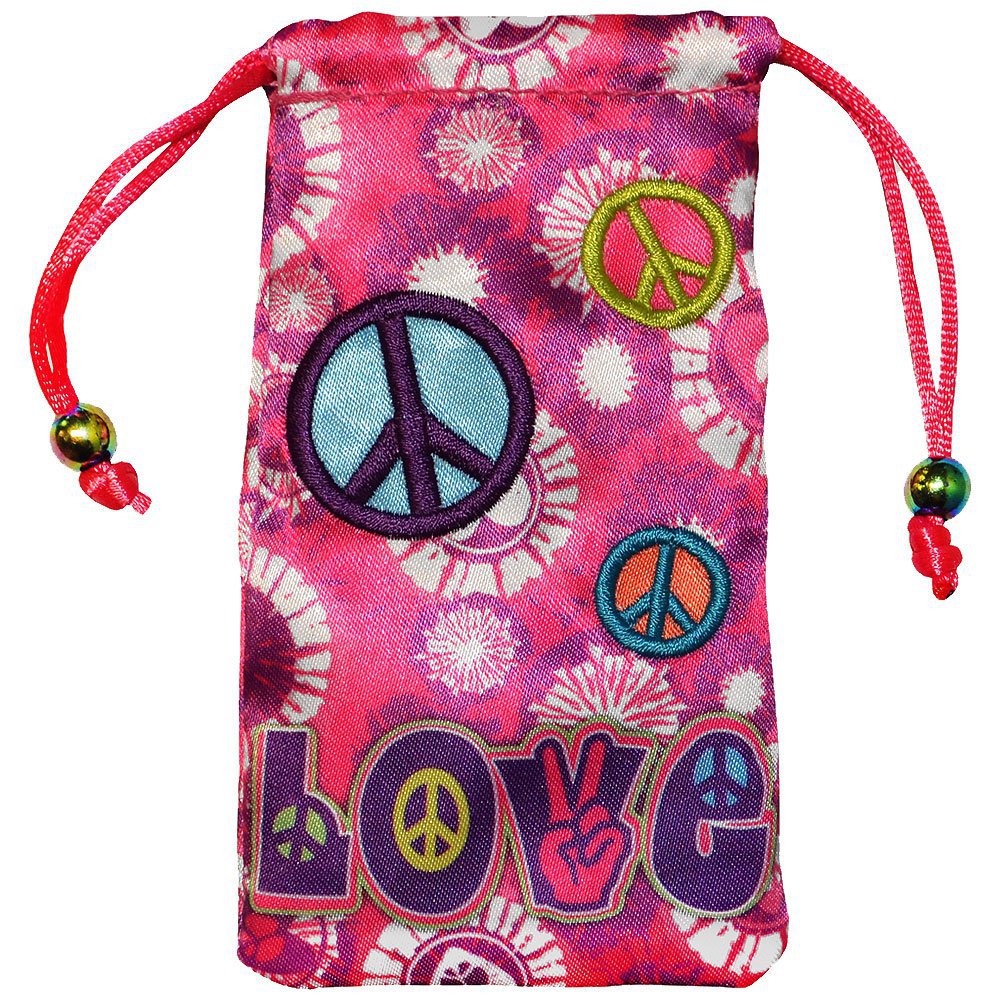 Amzer® Drawstring Pouch - Peace & Love 96711