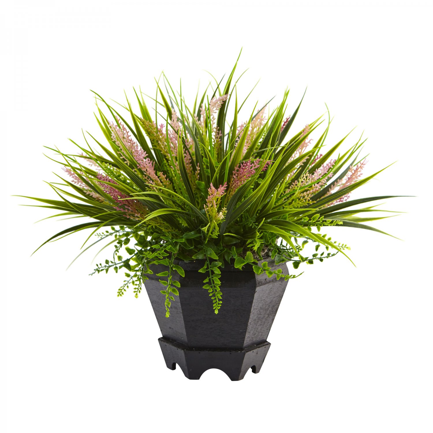 Nearly Natural Grass with Planter 6892