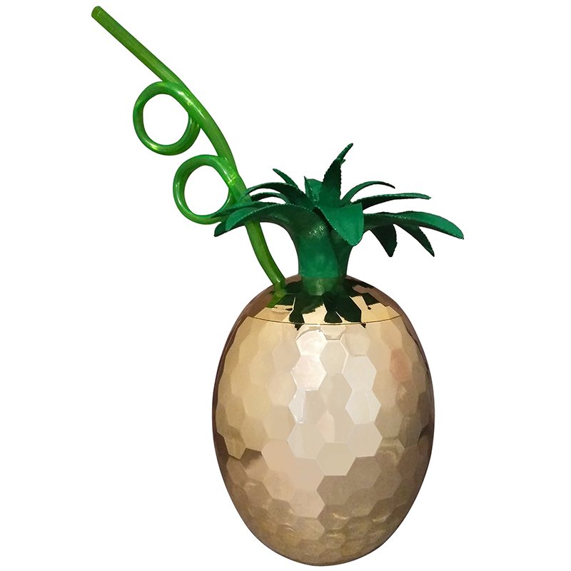 Pineapple Party Cup with Straw 62171