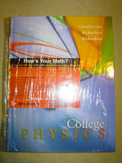 Brand New College Physics ISBN 0072875593