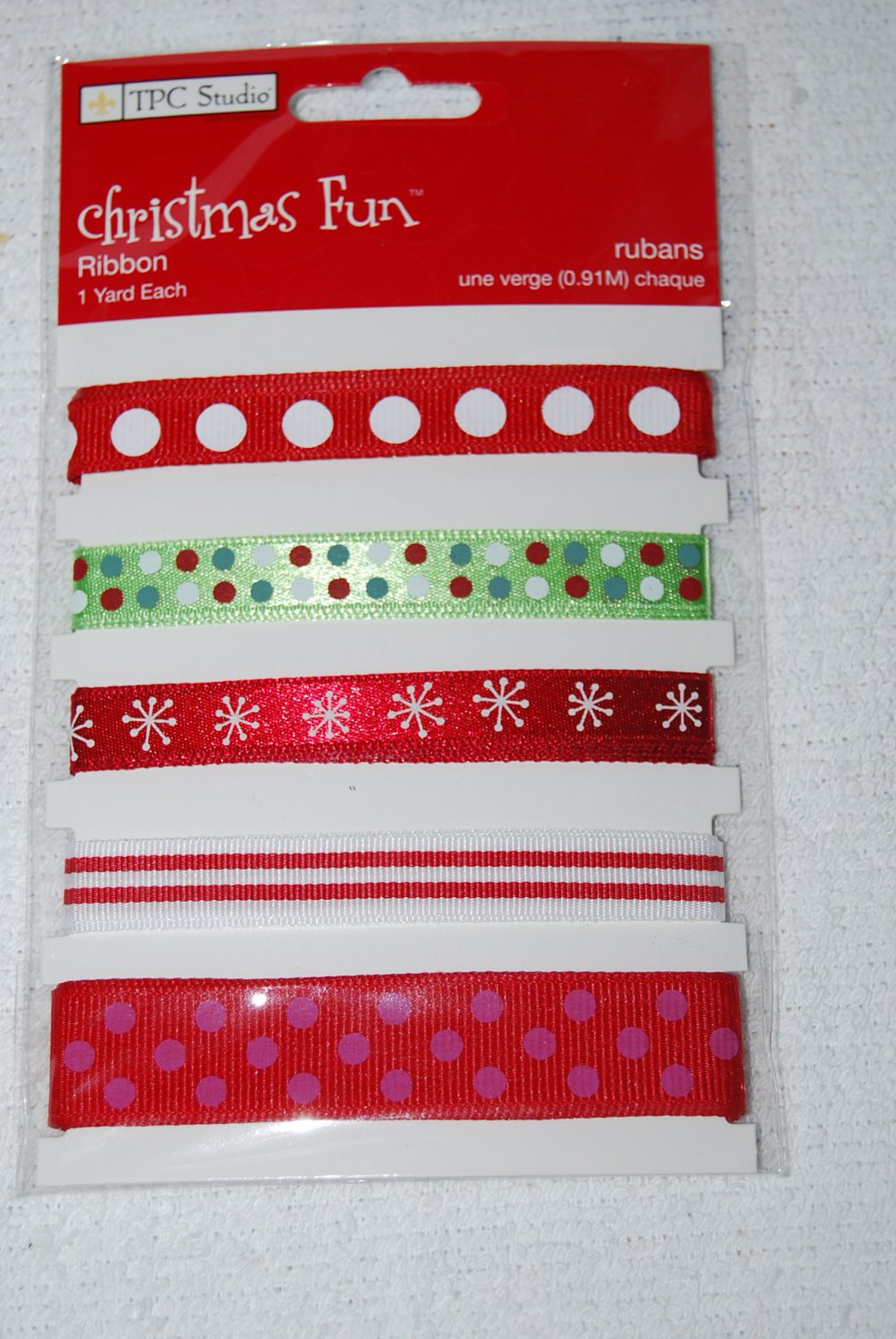 TPC Studio Christmas Fun Ribbon 1 Year Each for Scrapbooks 2009876