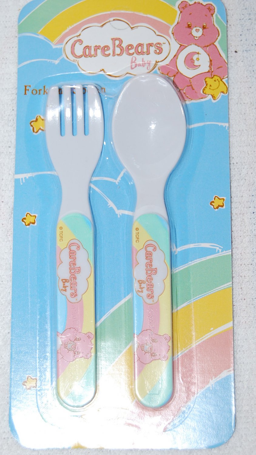 Care Bears Baby Fork & Spoon Utensils Green