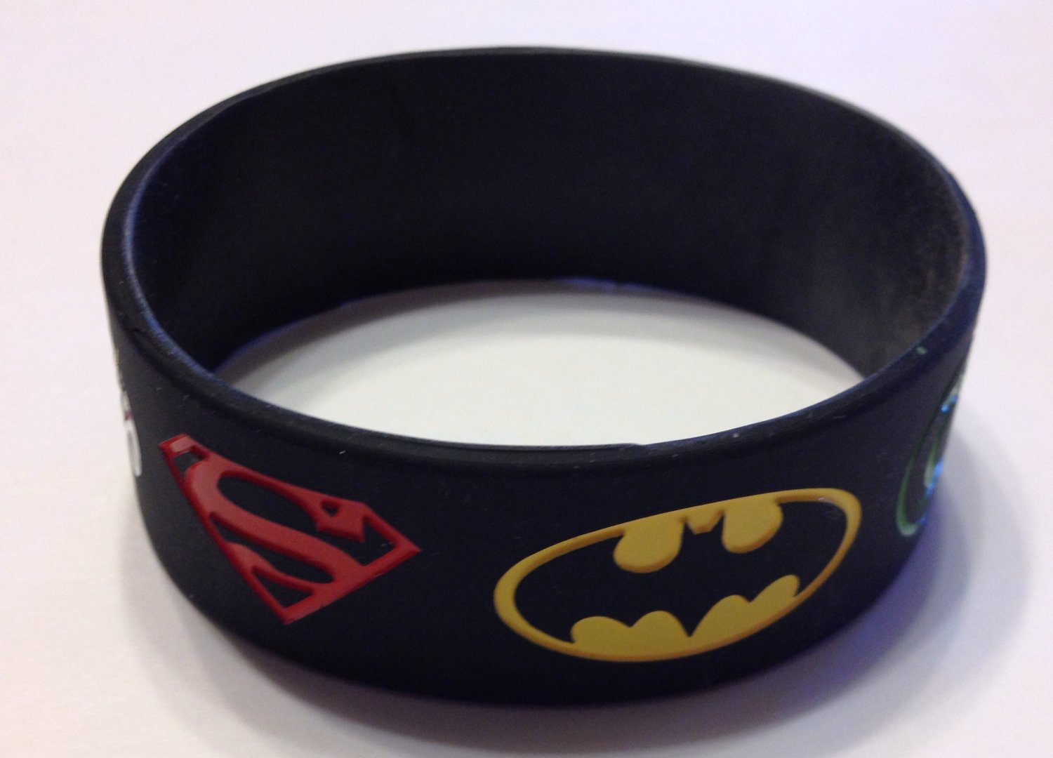 Justice League Black Hero Logo Wristband Bracelet Silicone