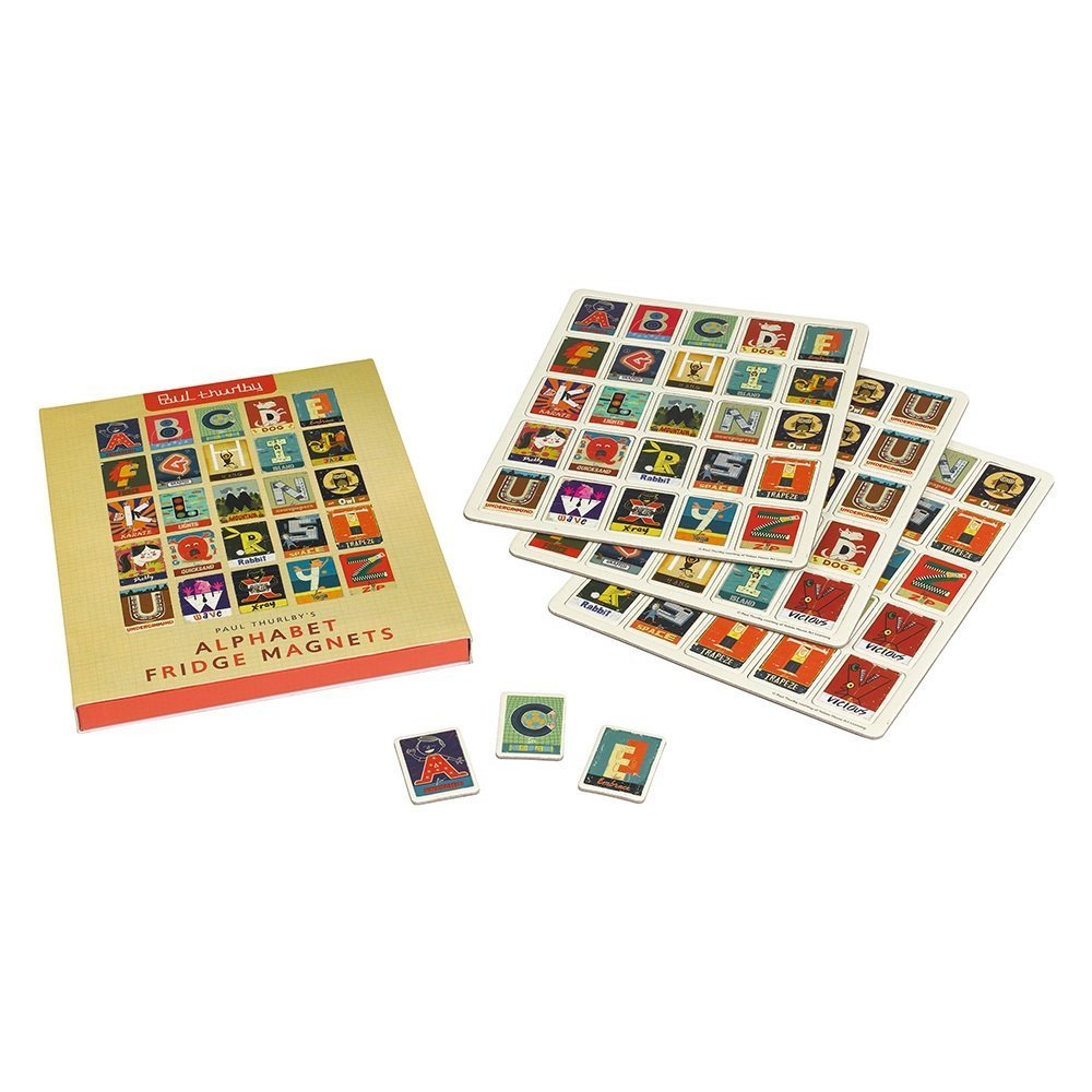 75 Alphabet Illustrated Paul Thurlby Fridge Magnets by Wild and Wolf …