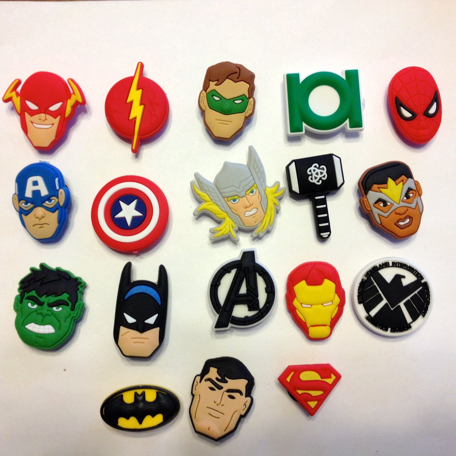 Avenger Comic Book Hero Shoe Charms Party Favors