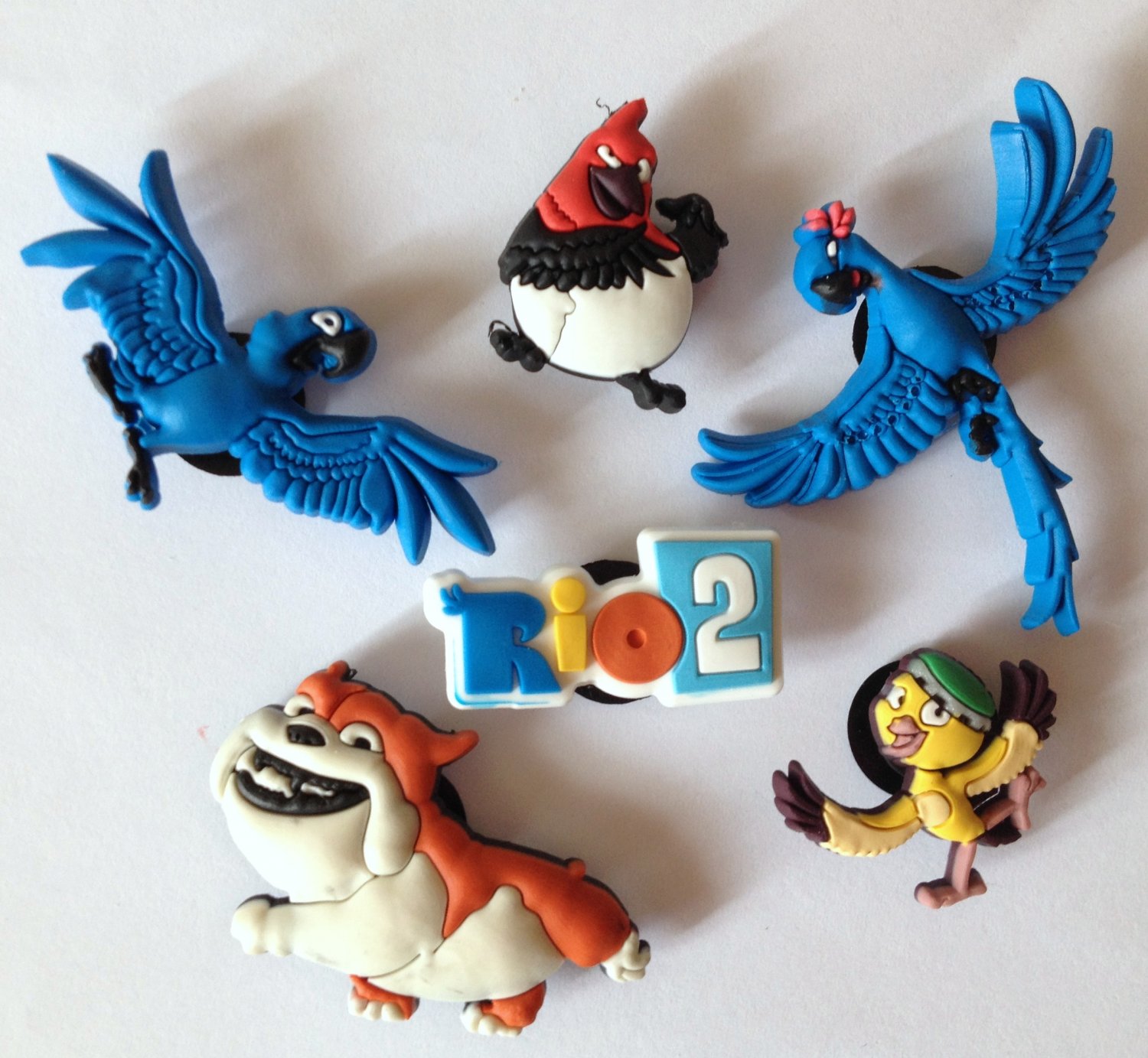 Rio 2 Movie 6pc Shoe Charms Party Favors