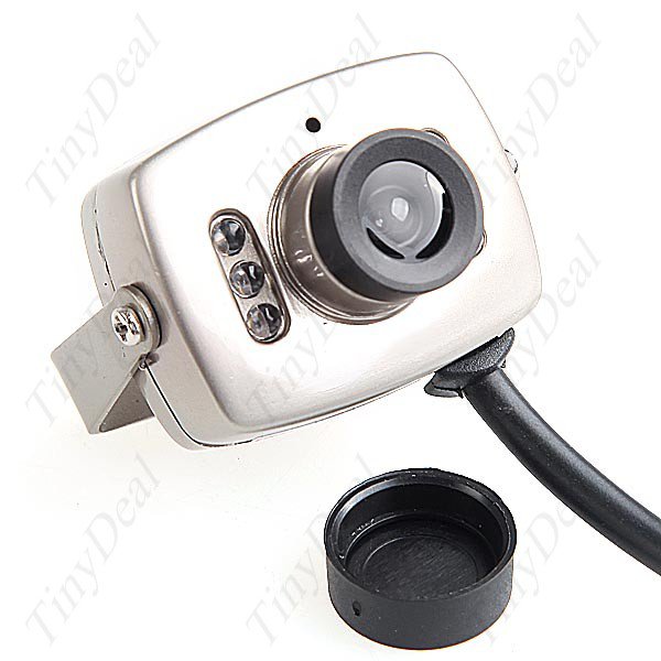6-IR LED Waterproof CCD Color Video Security Camera Monitor w/ Night Vision & Audio