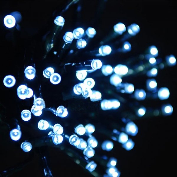 100 LED Solar String Fairy Light Christmas Party White