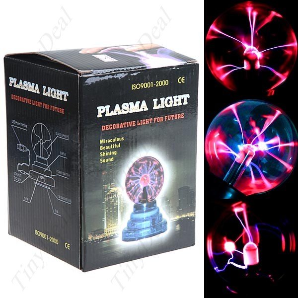 Magic Plasma Crystal Desktop Ball Decoration USB/ DC Powered Touch Light