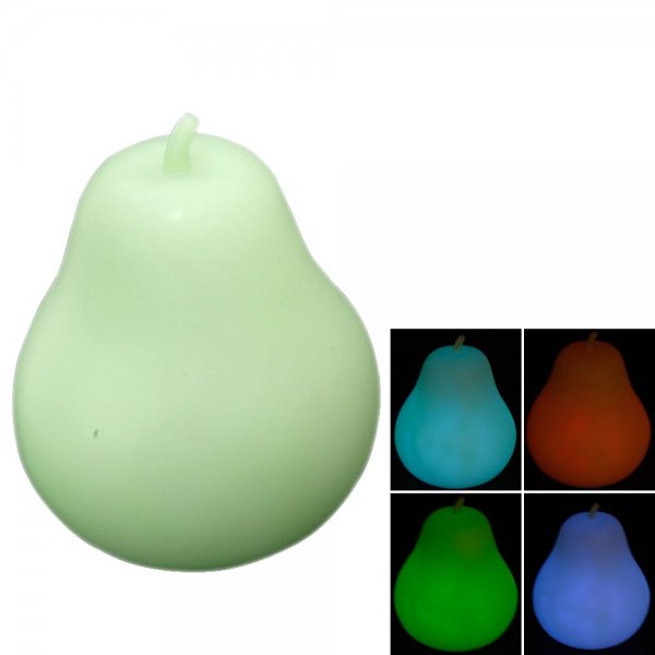 Colorful LED light Pear Nightlight Lamp