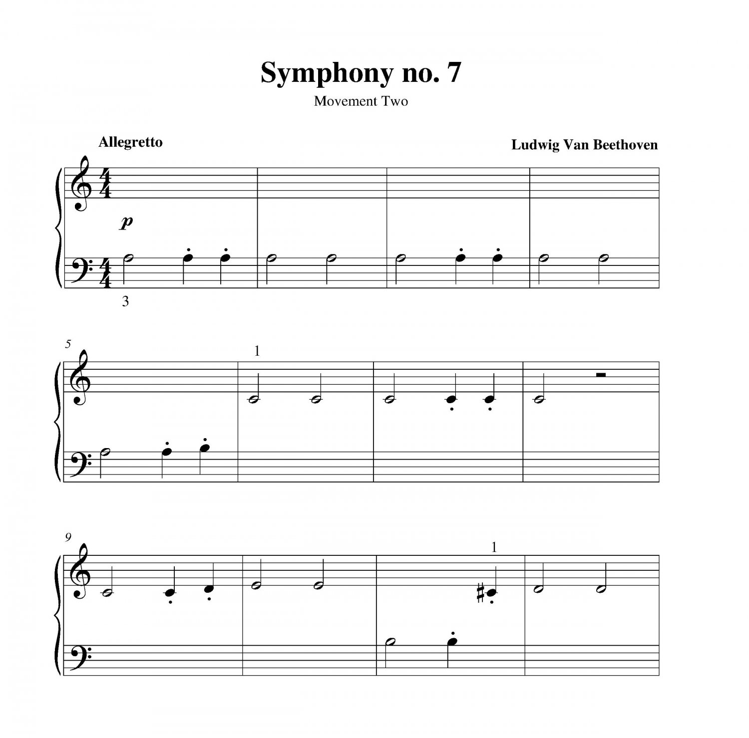 Ludwig Van Beethoven Symphonie No 7 De Beethoven Beethoven - Symphony no. 7